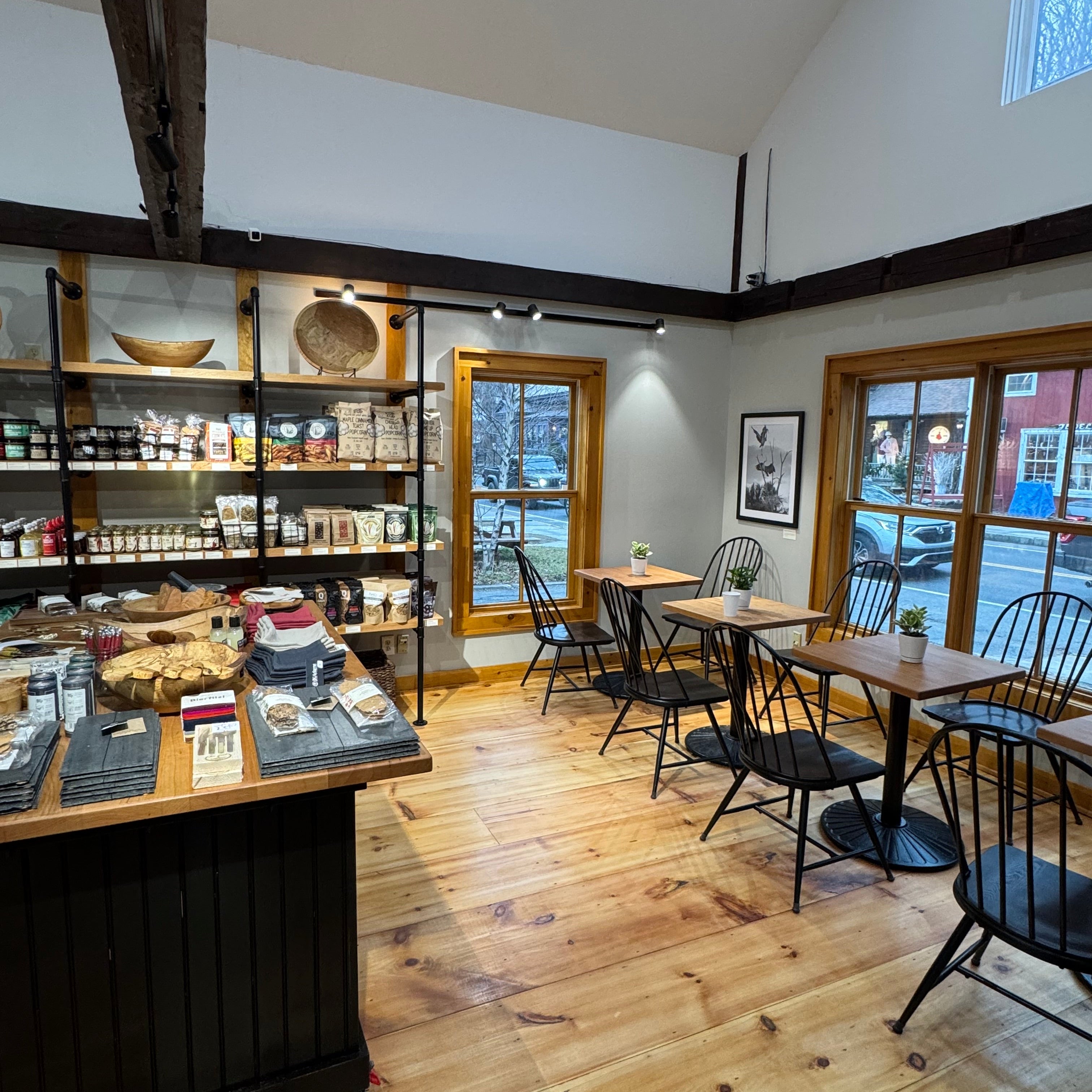 Mill and Whistle cafe interior with counter and seating